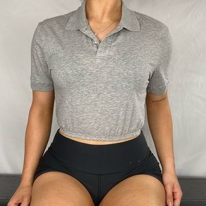 James Perse Gray Crop Top